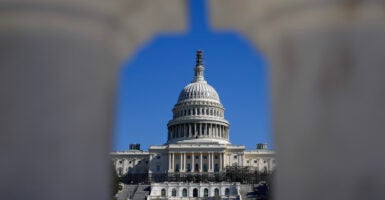 WASHINGTON, DC - OCTOBER 23: A view of the U.S. Capitol October 23, 2023 in Washington, DC. House Republicans are scheduled to hold a candidate forum this evening for Speaker of the House. The House Republican caucus is still searching for a new Speaker of the House candidate after Rep. Jim Jordan (R-OH) failed on three separate attempts to achieve a majority of votes in the House of Representatives. (Photo by Drew Angerer/Getty Images)