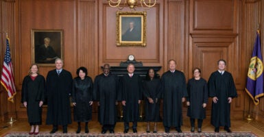 Members of the Supreme Court pose in the Justices Conference Room prior to the formal investiture ceremony of Associate Justice Ketanji Brown Jackson September 30, 2022 in Washington, DC. (Photo: Collection of the Supreme Court of the United States via Getty Images)