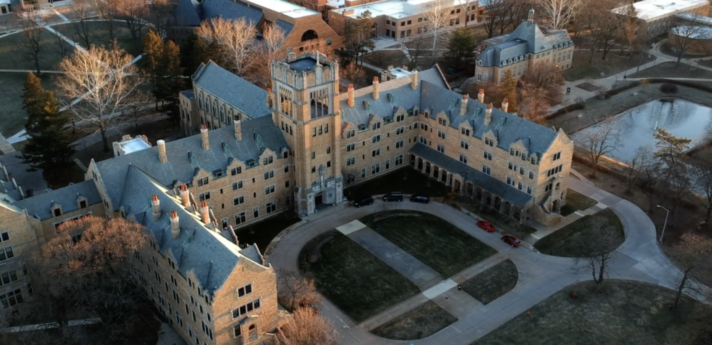 St. Mary's College in Notre Dame, Indiana is back tracking on its decision to allow men who identify as women to enroll in the formerly all-female institution. Screenshot, YouTube.