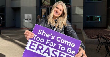 Female athlete Macy Petty says she hand delivered a letter from prominent women's organizations asking for fairness in women's sports — and board member Linda Livingstone wouldn't even look her in the eye. Photo courtesy of Macy Petty.