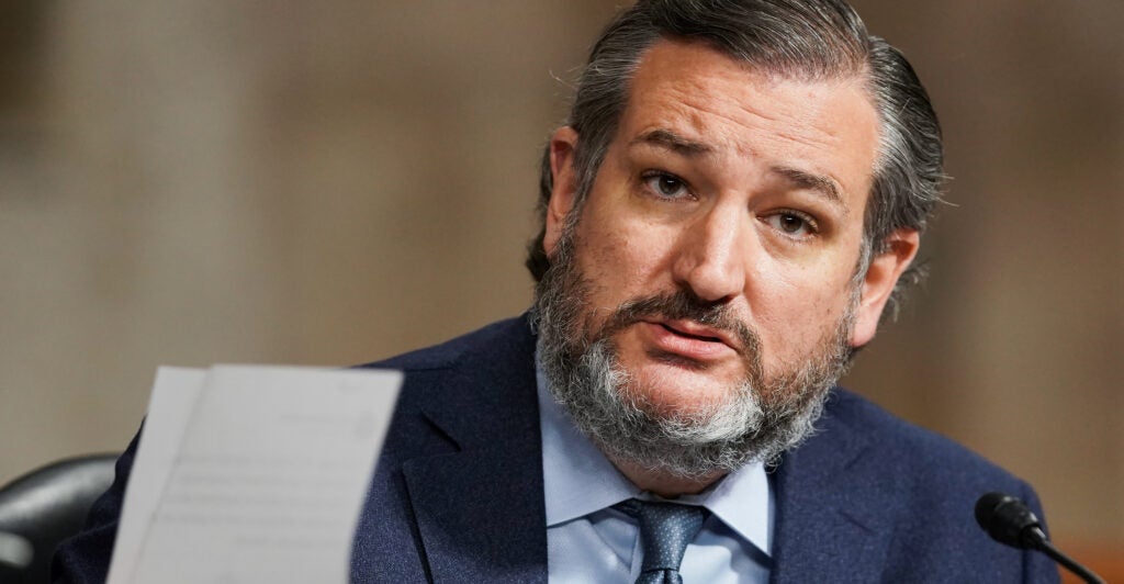 Republican Texas Sen. Ted Cruz accused DC Mayor Muriel Bowser, Metropolitan Police Chief Pamela Smith, and Chief Medical Examiner Francisco Diaz of demonstrating a "candid willingness to obstruct justice by refusing to investigate" the deaths of aborted preemie sized babies. Pictured: Cruz holds up a letter from Washington, D.C., Mayor Muriel Boswer (D) during a Senate Homeland Security and Governmental Affairs Senate Rules and Administration joint hearing to discuss the January 6th attack on the U.S. Capitol on March 3, 2021 in Washington, DC.(Photo: Greg Nash-Pool/Getty Images)