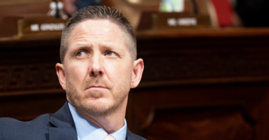 Rep. Josh Brecheen listens during a House committee hearing