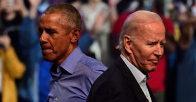 President Biden And Former President Obama Back to back on stage at a campaign rally