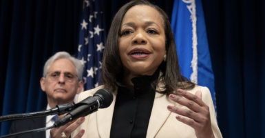 U.S. Attorney General Merrick Garland listened as Assistant Attorney General Kristen Clarke spoke about the DOJ investigation at a press conference Friday, June 16, 2023, Minneapolis, Minn. (Photo: Glen Stubbe/Star Tribune via Getty Images)