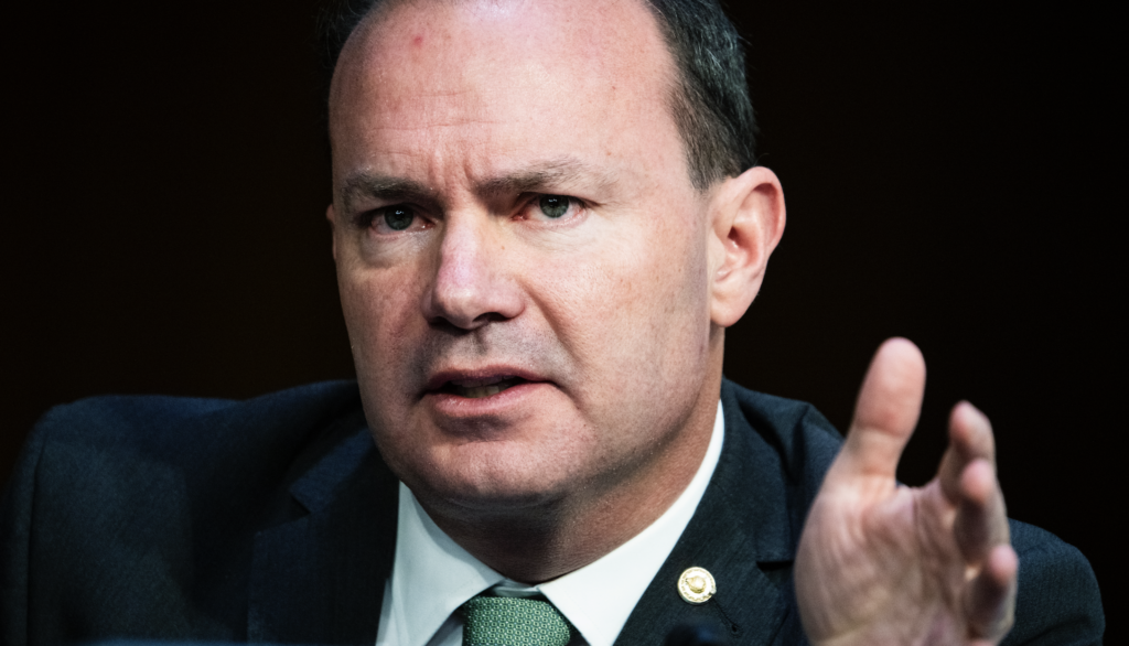 Sen. Mike Lee in a suit