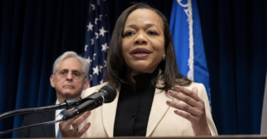 U.S. Attorney General Merrick Garland listened as Assistant Attorney General Kristen Clarke spoke about the DOJ investigation at a press conference Friday, June 16, 2023, Minneapolis, Minn. (Photo: Glen Stubbe/Star Tribune via Getty Images)