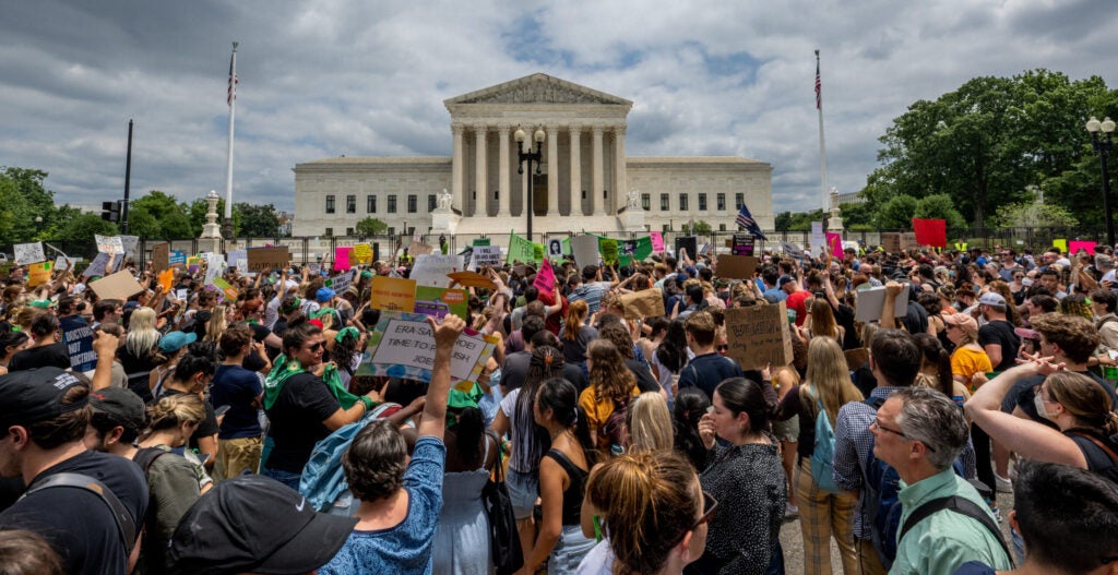 The U.S. Supreme Court on June 24, 2022 in Washington, DC. (Photo by Brandon Bell/Getty Images)