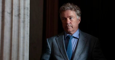 Rand Paul in a gray suit