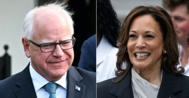 Tim Walz and Kamala Harris