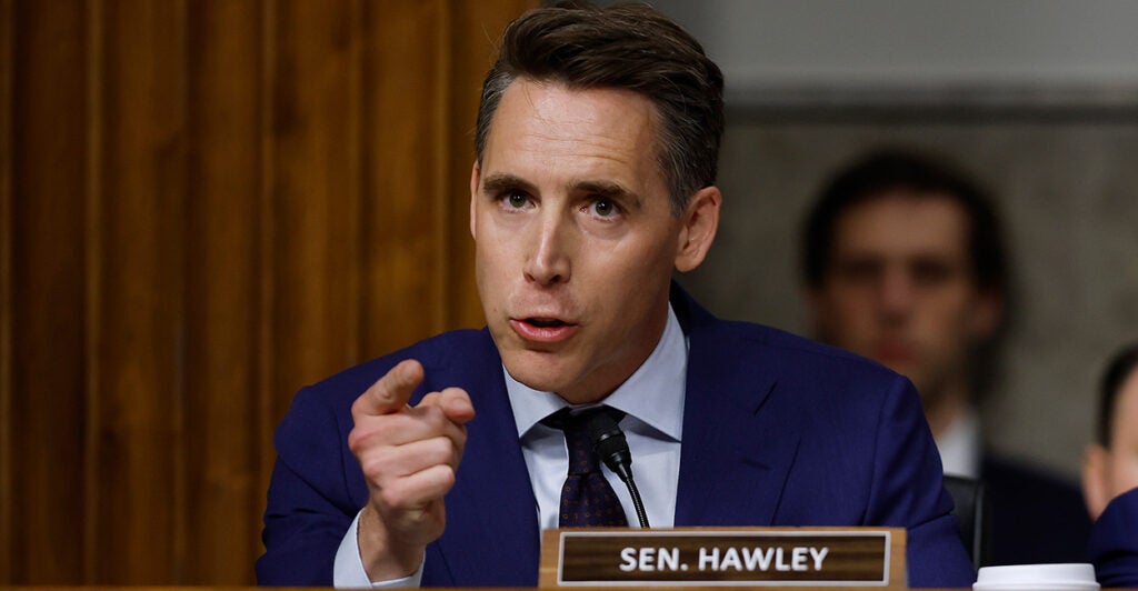 Josh Hawley points.