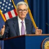 U.S. Federal Reserve Chair Jerome Powell attends a press conference in Washington, D.C. on Sept. 18. (Hu Yousong/Xinhua via Getty Images)