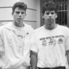 Erik Menendez, left, and is brother Lyle, in front of their Beverly Hills home. They are prime suspects in their parents murder. (Photo: Los Angeles Times/Contributor/ Getty Images)