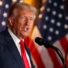 LAS VEGAS, NEVADA - AUGUST 23: Republican Presidential candidate, former U.S. president, Donald Trump speaks at II Toro E La Capra on August 23, 2024 in Las Vegas, Nevada. The event focused on Trump’s proposed policy to eliminate taxes on tips for service industry employees. (Photo by Ian Maule/Getty Images)