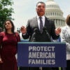 Sen. Alex Padilla, D-Calif., with the Capitol in the backdrop