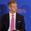 Republican Rep.-elect Riley Moore—at the time West Virginia state treasurer—speaks at the National Conservative Conference in Washington, D.C., on July 9.