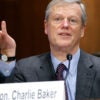 NCAA President Charlie Baker testifies before the Senate Judiciary Committee.