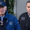 In informal clothing, President Joe Biden and son Hunter Biden leave a bookstore in Nantucket, Mass.