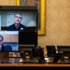 President Joe Biden holds a teleconference on the federal response to the spread of wildfires in the Los Angeles area with three stakeholders.