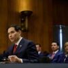 Sen. Marco Rubio, R-Fla., nominated to become secretary of state, testifies at his Senate Foreign Relations Committee confirmation hearing.