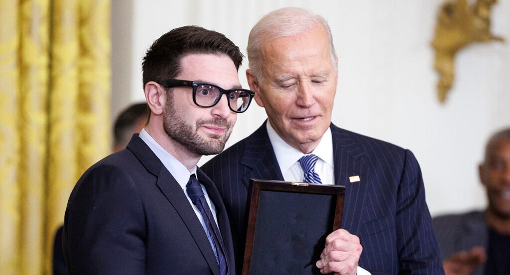 Joe Biden gives Presidential Medal of Freedom to Alex Soros