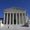 A picture of the United States Supreme Court building during the day.