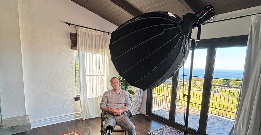 Former California state Rep. Mike Gatto sitting for an interview