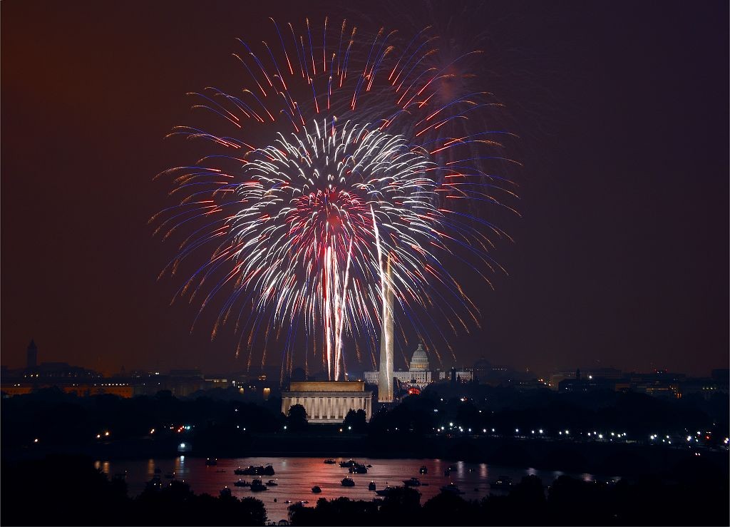 Fireworks over the Nation’s Capital to celebrate the holiday in 2008. (Photo: Carol Highsmith/ The Library of Congress)