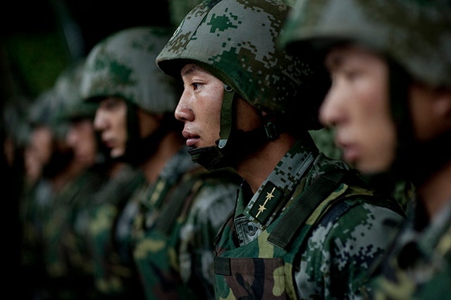 Soldiers of the Chinese People's Liberation Army (Photo: DoD/Mass Communication Specialist 1st Class Chad J. McNeeley)