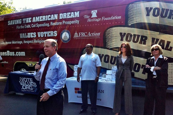 Rep. Tim Walberg (R-MI) on the Values Bus